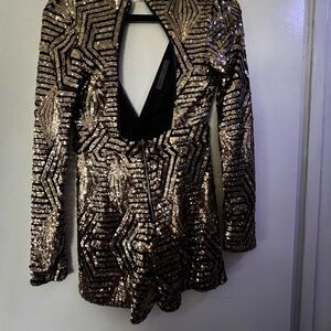 Xtaren Black Gold Jumpsuit